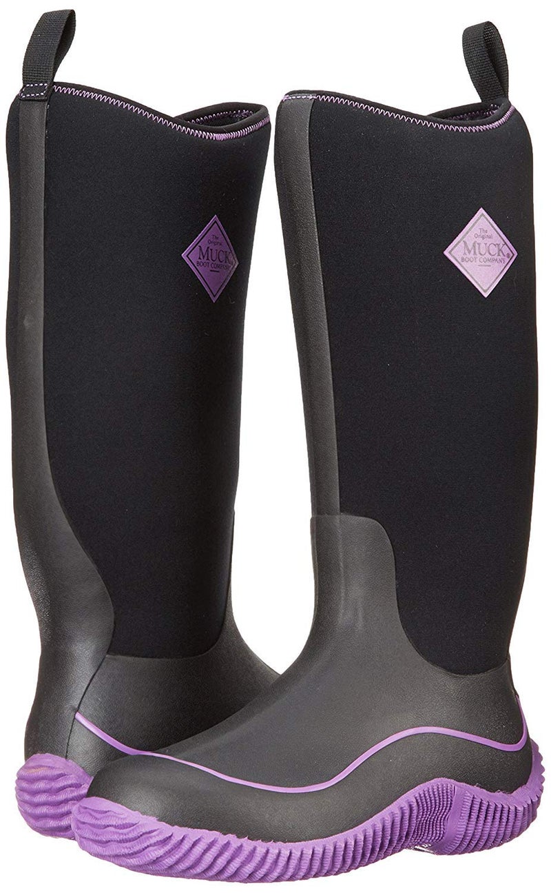 Muck Women's Hale Tall Boot 11 Black/Hot Pink - Image 4